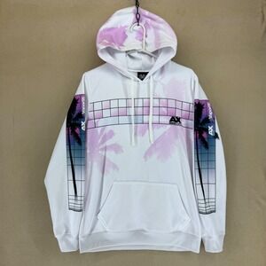 Vapor95 AX Anime Expo Hoodie Anime Graphic Print White Adult Size M